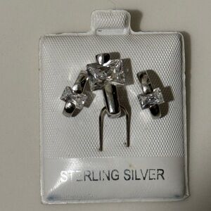 Sterling Silver CZ set